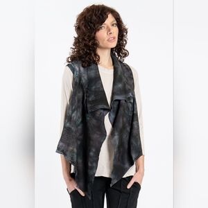 Chic Black and Gray Women's Vest
